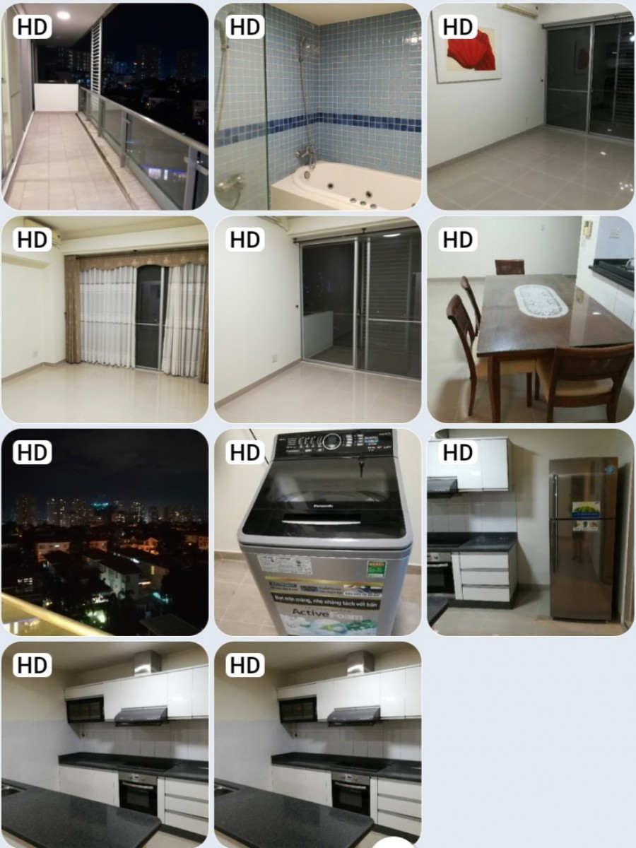 Cho thuê gấp căn hộ Garden Plaza 1, Phú Mỹ Hưng, Q7.ban công chạy dài, DT 150m2, giá 32 triệu/th. - 3512