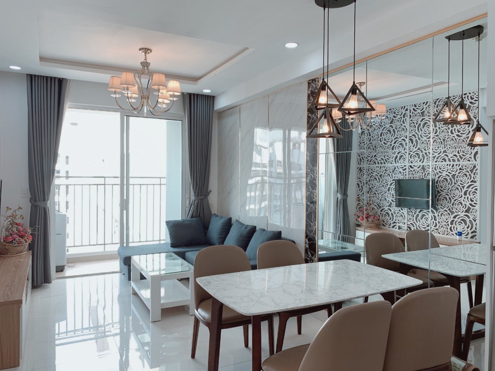 Cho thuê căn hộ Green Valley view golf Quận 7,PMH , nội thất đẹp ,view thoáng mát .