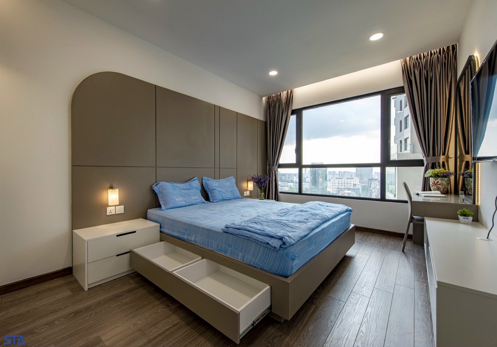 Cho thuê căn hộ Grand View, Nguyễn Đức Cảnh, Q.7, Tp.HCM nhà đẹp nội thất mới giá rẻ 20 triệu/tháng LH: 0902857558 THANH PHONG.