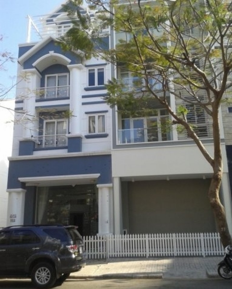 Cho thuê nhà phố Hưng Phước 4 Phú Mỹ Hưng, trệt, lửng, 3 lầu, 2200$/tháng